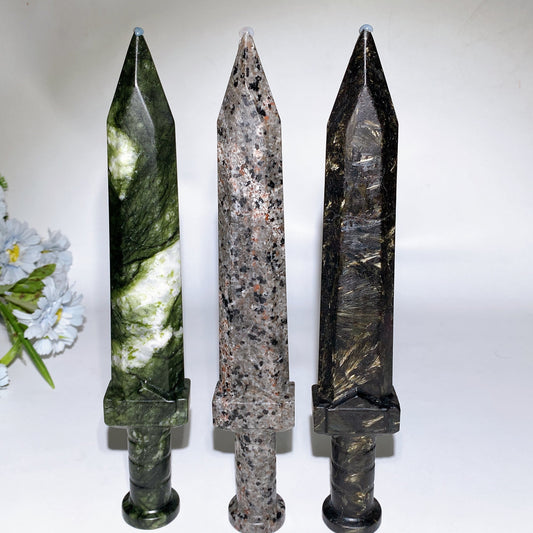 30cm Crystal Sword Carving Crystal Healing Bulk Wholesale