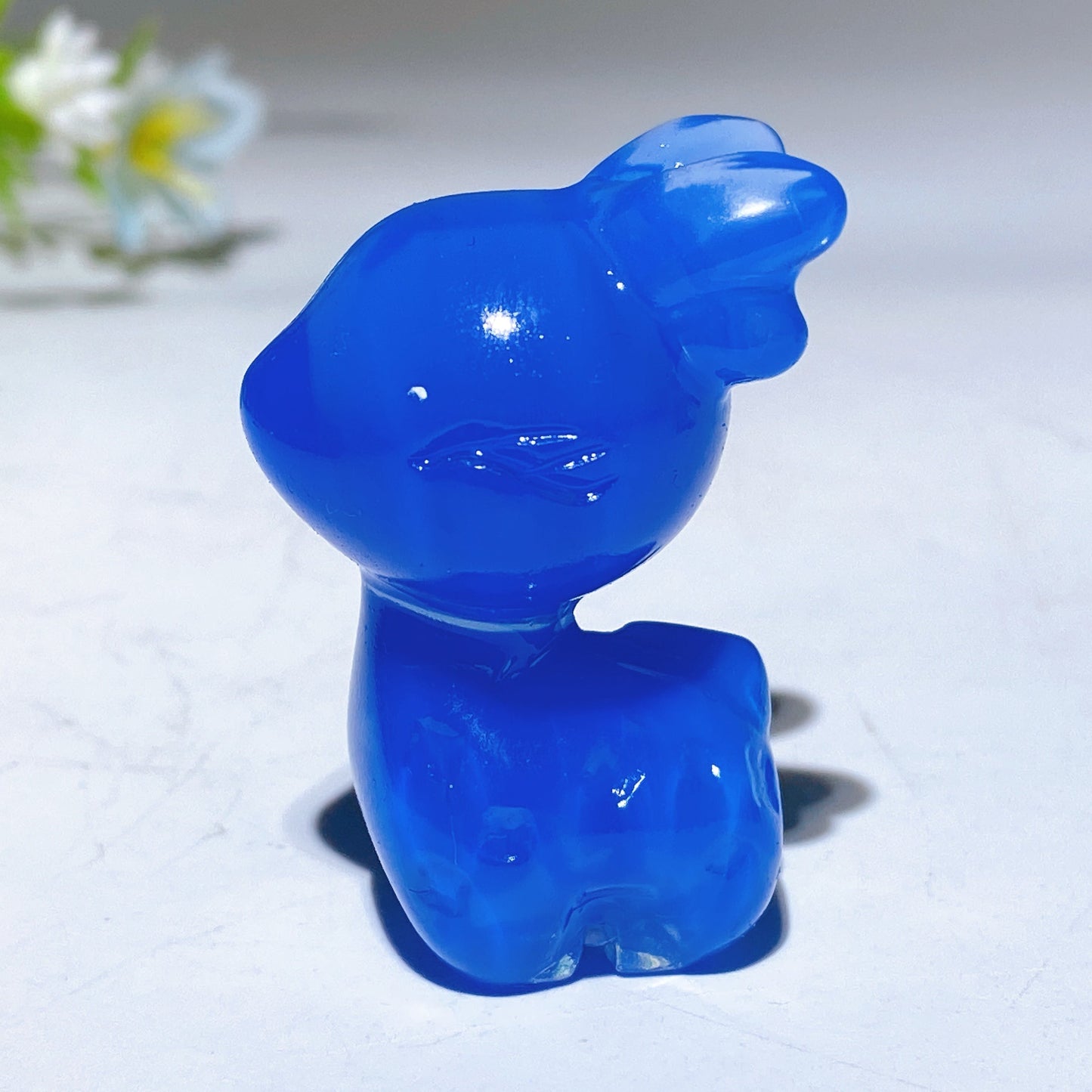 1.5" Crystal Deer Carving Crystal Healing Bulk Wholesale