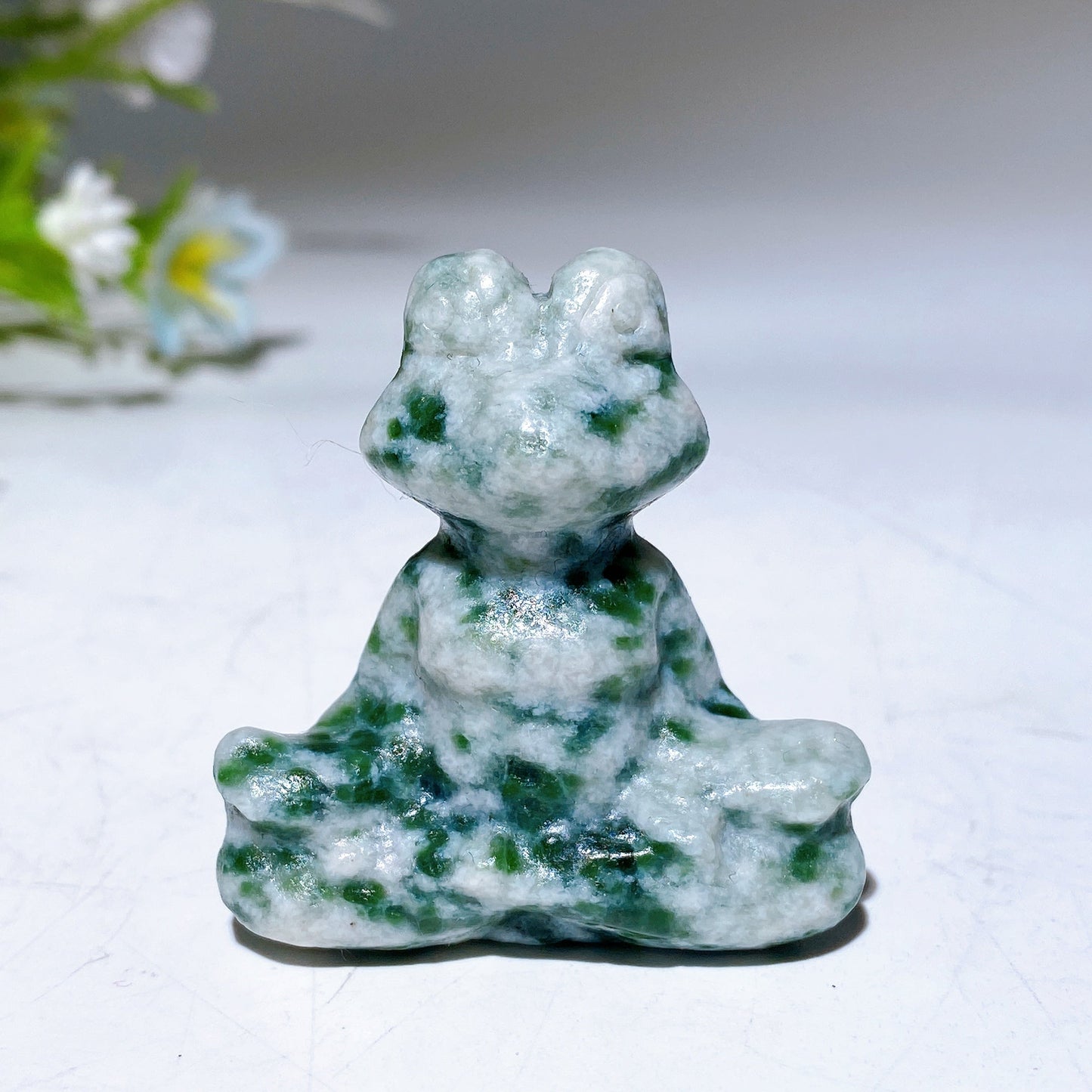 1.5" Crystal Yoga Frog Carving Crystal Healing Bulk Wholesale