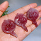 2.0" Natural Rose Quartz Labradorite Fairy Carving Crystal Healing Bulk Wholesale