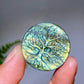 1.2" Natural Labradorite Life Tree Round Slab Crystal Healing Bulk Wholesale