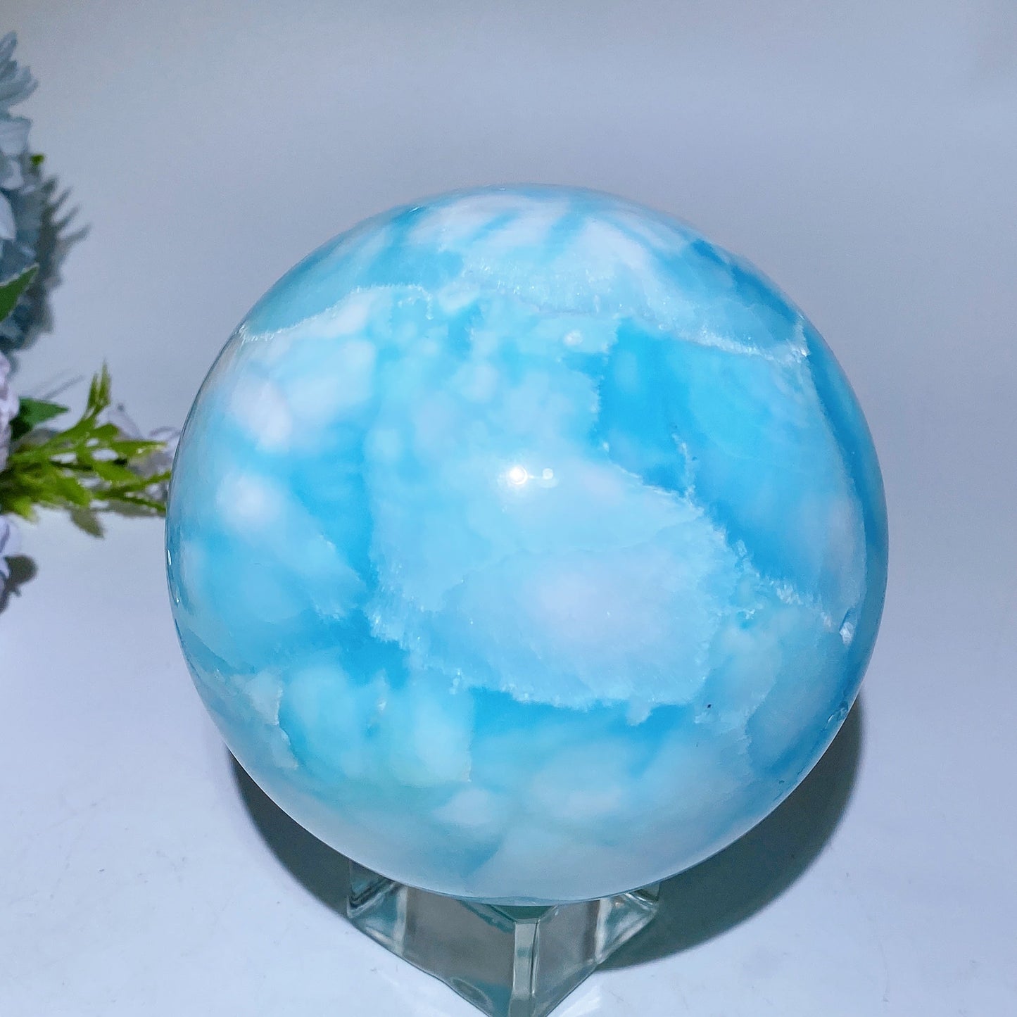 10.5cm Large Unique Hemimorphite Sphere Crystal Healing Bulk Wholesale