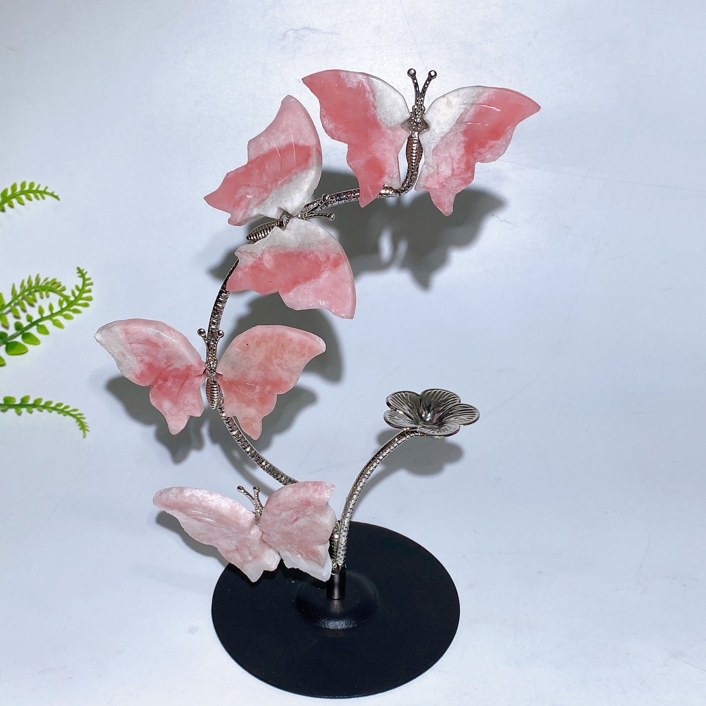 21cm Natrual Butterfly Sphere Holder Crystal Healing Bulk Wholesale