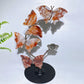 21cm Natrual Butterfly Sphere Holder Crystal Healing Bulk Wholesale