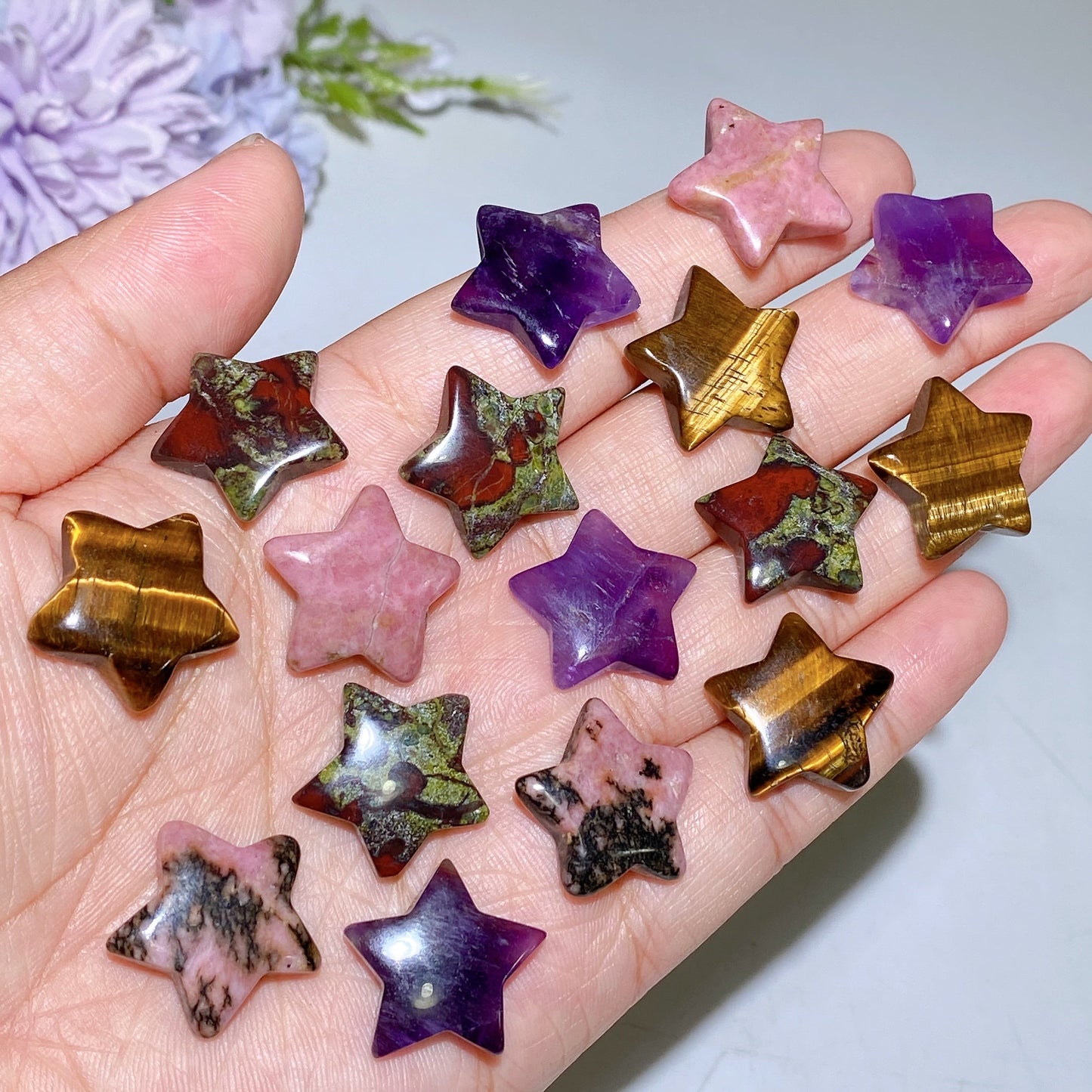 2cm Crystal Star Carving Crystal Healing Bulk Wholesale