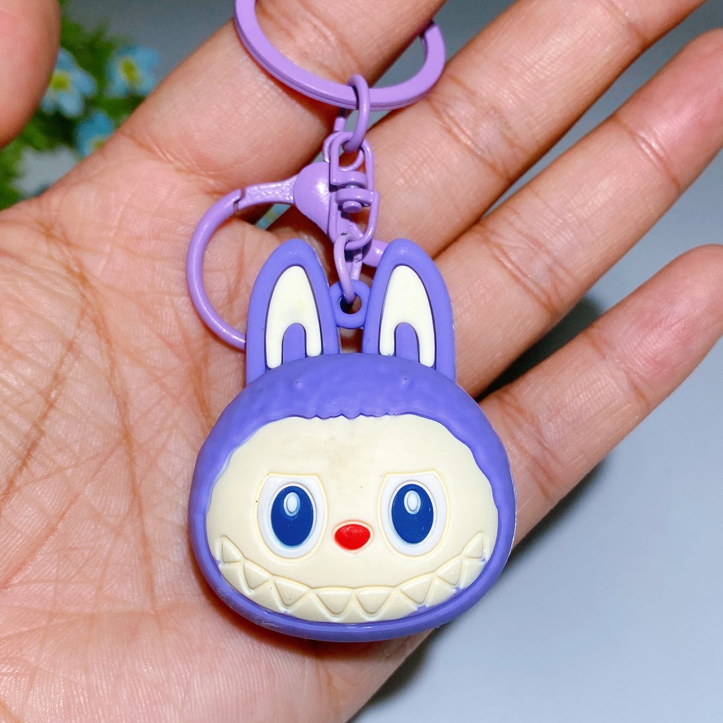 Resin Labubu Key Chain Crystal healing Bulk Wholesale