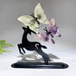 Natural Crystal Butterfly with Metal Deer Free Form Crystal Healing Bulk Wholesale