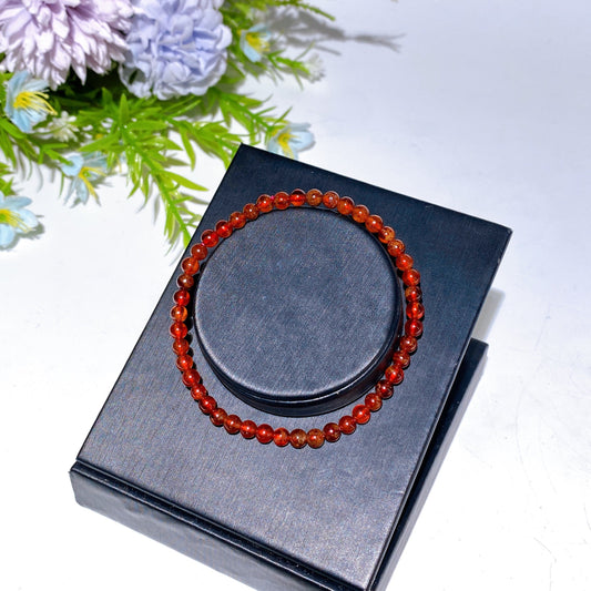 4mm Garnet Bracelet Crystal Healing Bulk Wholesale