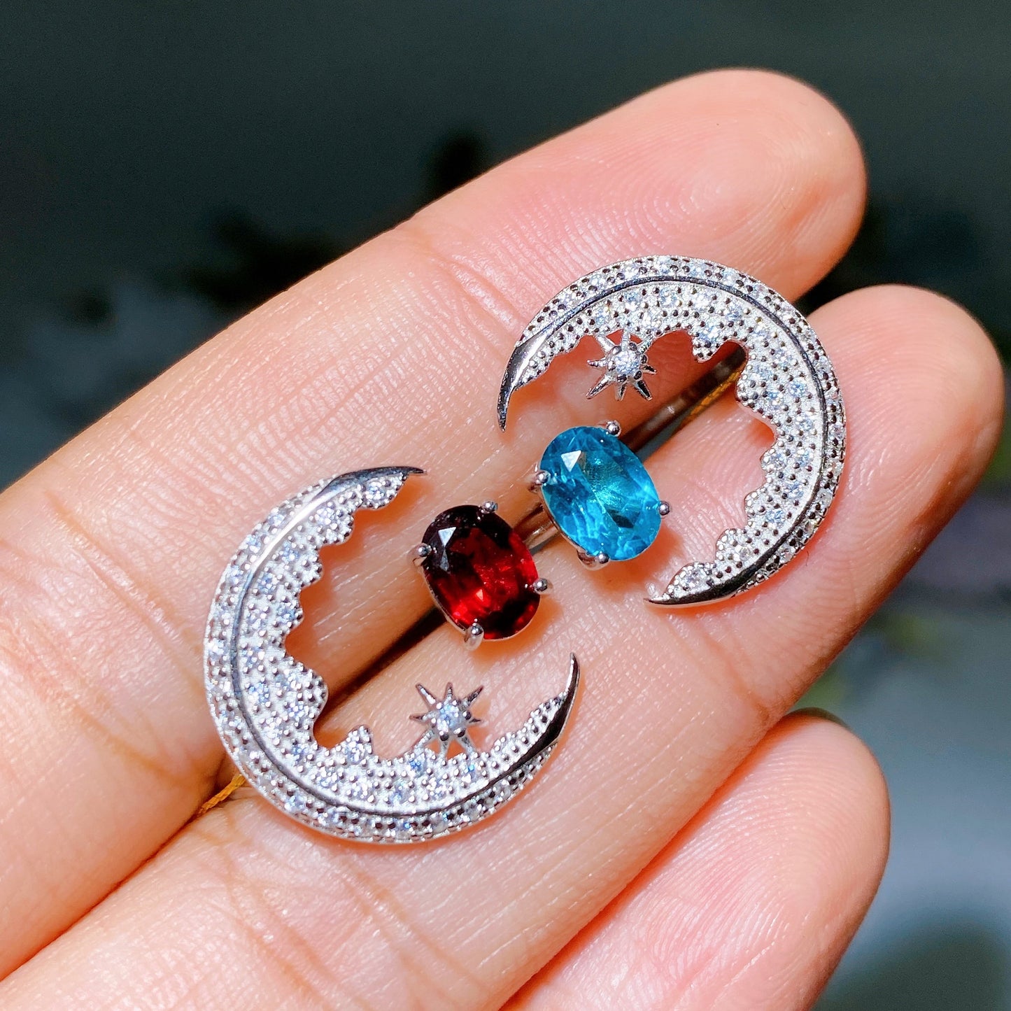 S925 Crystal Ring Crystal Healing Bulk Wholesale