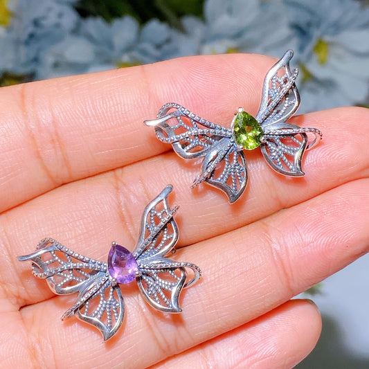 S925 Crystal Ring Crystal Healing Bulk Wholesale