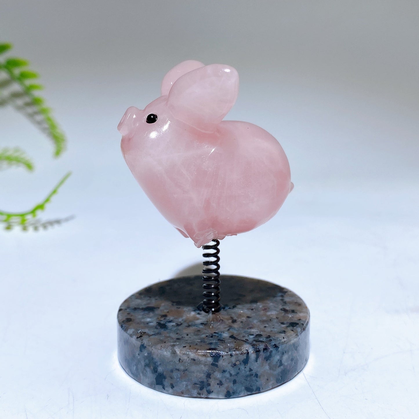 1.6" Natural Crystal Pig Carving with Yooperlite Base Crystal Healing Bulk Wholesale