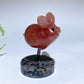 1.6" Natural Crystal Pig Carving with Yooperlite Base Crystal Healing Bulk Wholesale