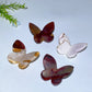 2.3" Rhodonite Mookite Butterfly Carving Crystal Healing Bulk Wholesale