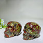 3.1" Dragon Blood Stone Skull Carving Crystal healing Bulk Wholesale
