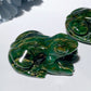 2.0" Emeral Frog Carvings Bulk Wholesale