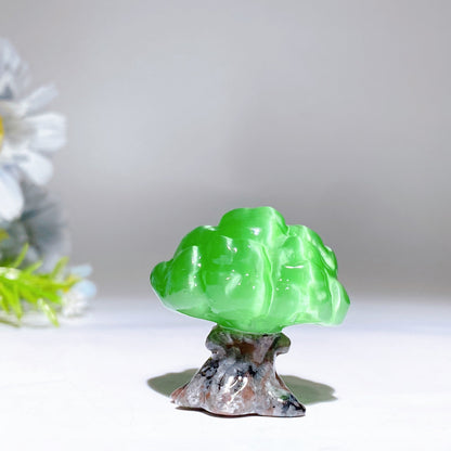 1.4“ Cat's Eye with Yooperlite Tree Carving Crystal Healing Bulk Wholesale