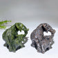 3.4" Hand Carved Natural Serpentine Yooperlite Elephant Crystal Healing Bulk Wholesale