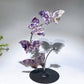 21cm Natrual Butterfly Sphere Holder Crystal Healing Bulk Wholesale