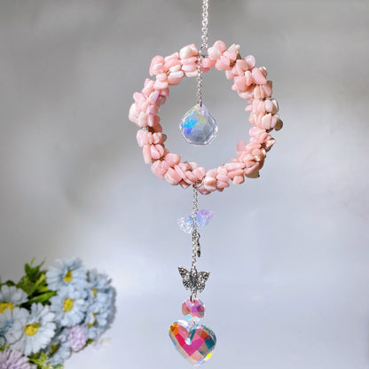 Crystal Chips Suncatcher Hanging Ornament Crystal Healing Bulk Wholesale