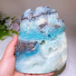 16cm Unique Sky Blue Landscape Scenery Carving Crystal Healing Bulk Wholesale