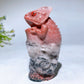 3.9" Natural Jade Chameleon Carving Crystal Healing Bulk Wholesale