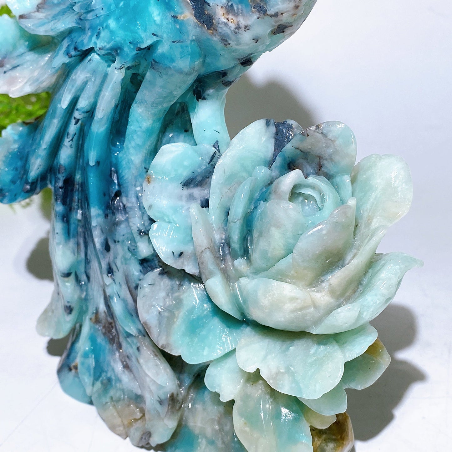 24cm Hand Carved Natural Caribbean Calcite Phoenix Crystal Healing Bulk Wholesale