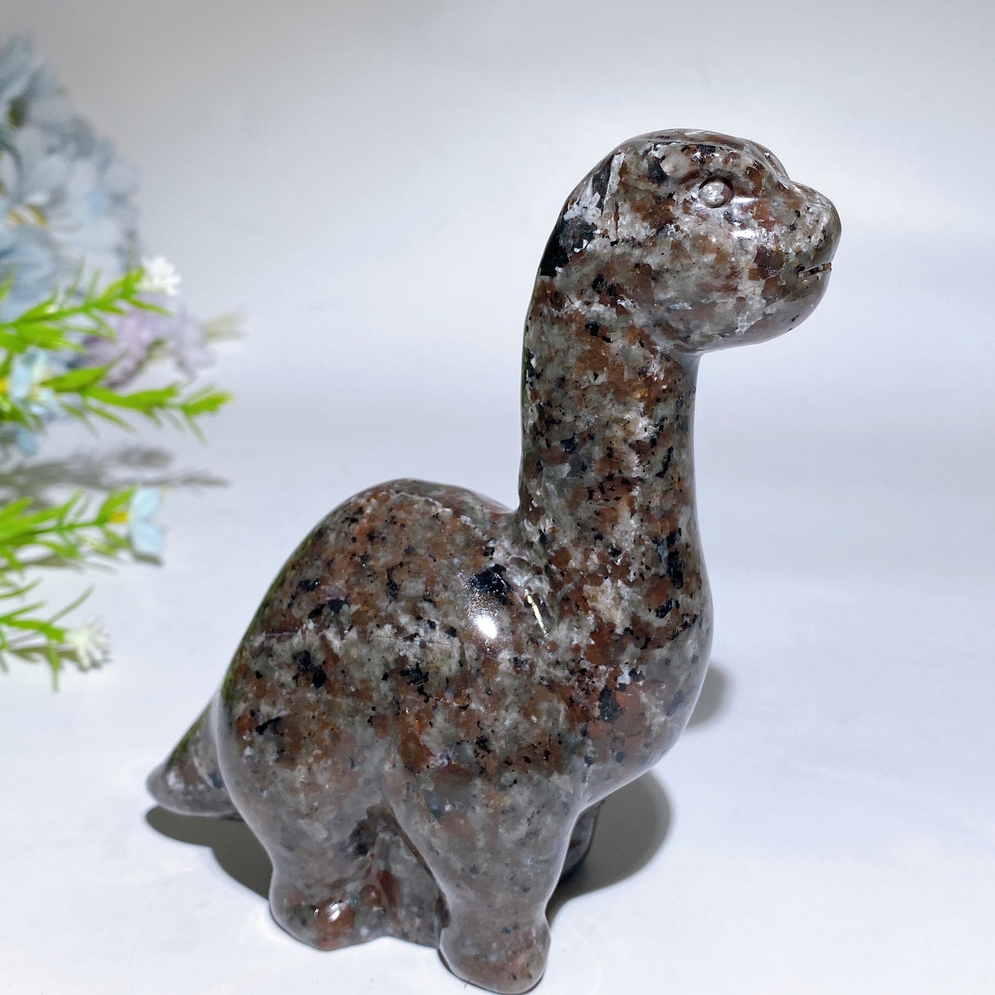 4.9" UV Reactive Yooperlite Dinosaur Carving Crystal Healing Bulk Wholesale