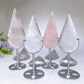 Rose Quartz Clear Quartz Drop Carving with Stand Crystal Healing Bulk Wholesale