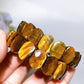 Faceted Yellow Tiger's Eye Bangle Crystal Healing Bulk Wholesale