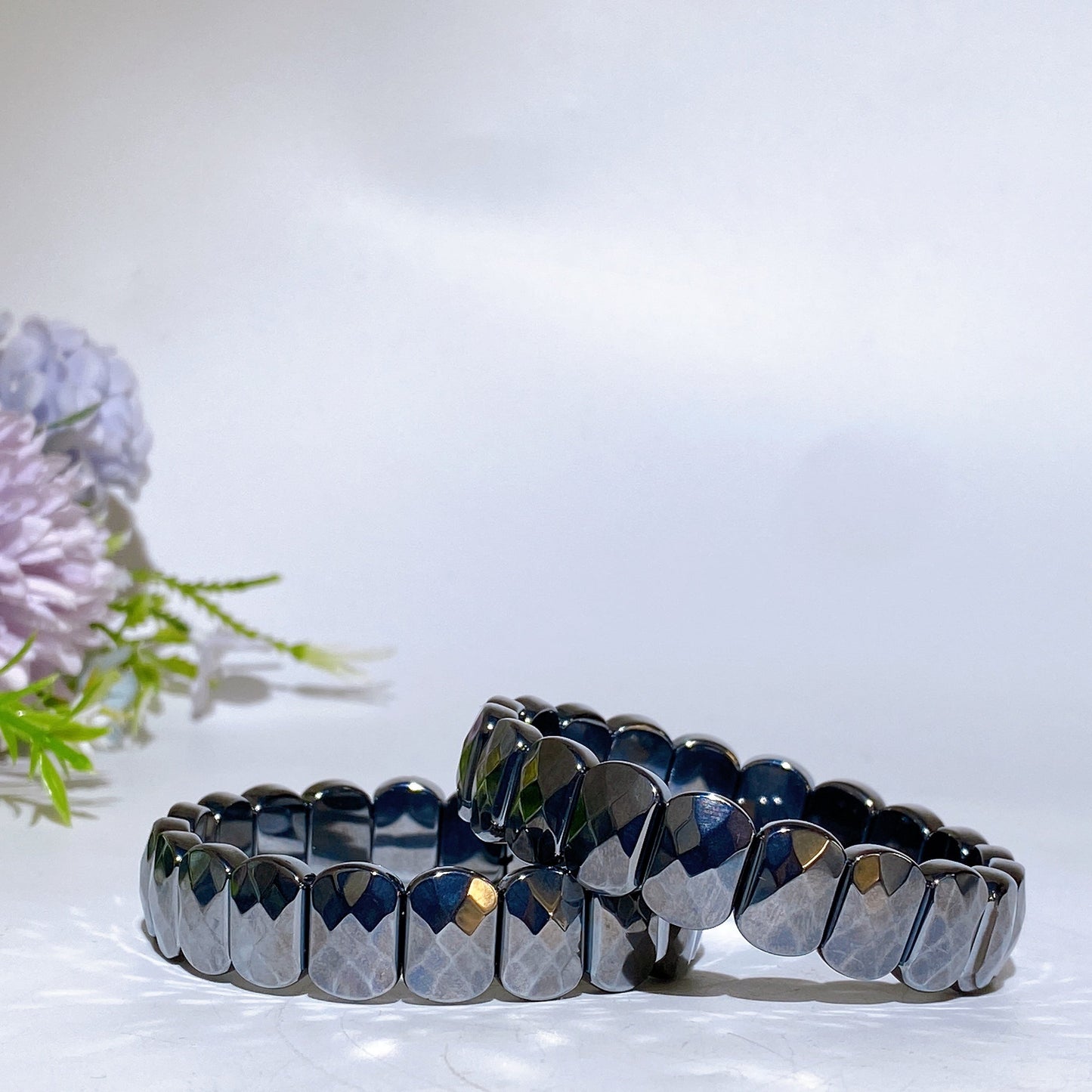 Faceted Terahertz Bangle Crystal Healing Bulk Wholesale