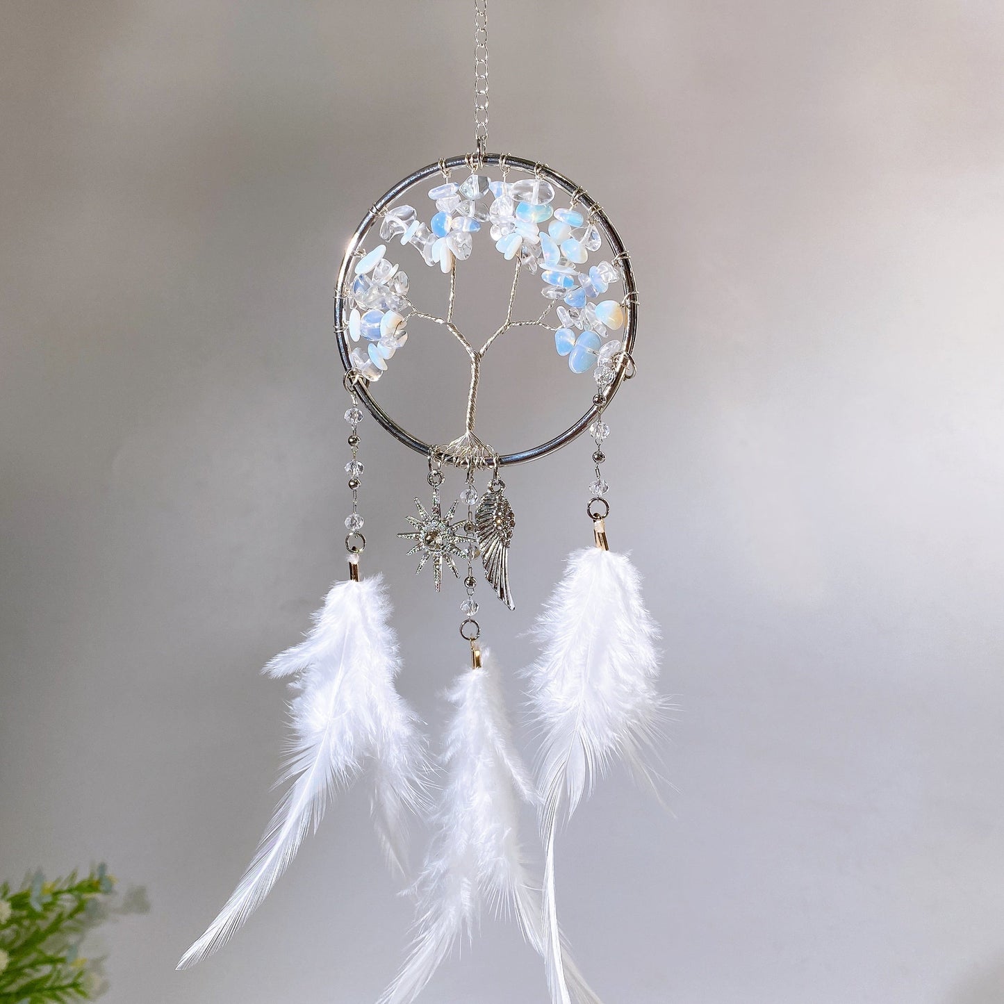 28cm Natural Crystal Dreamcatcher Crystal Healing Bulk Wholesale