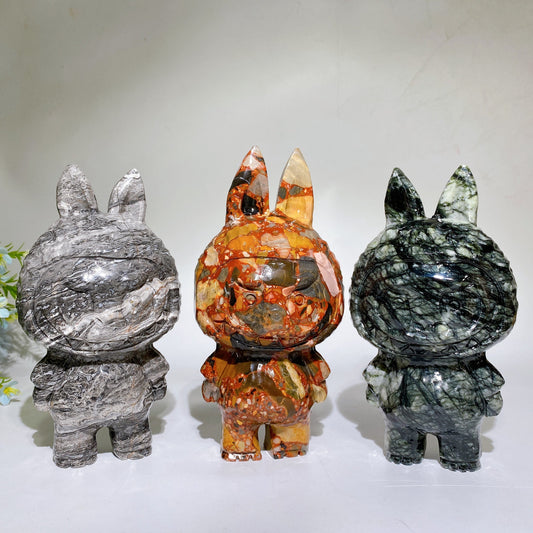 18cm Crystal Labubu Carving Crystal Healing Bulk Wholesale