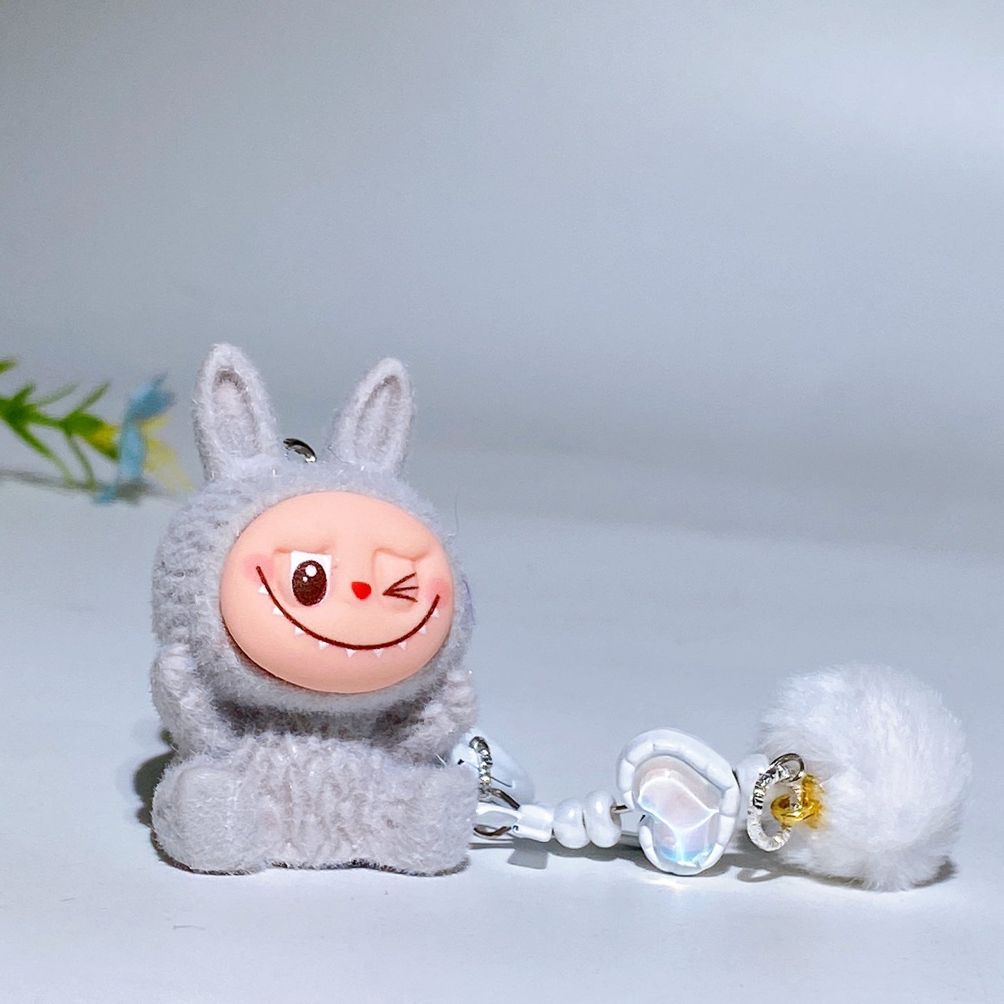 Labubu Key Chain Bag Hanging Ornament Crystal Healing Bulk Wholesale