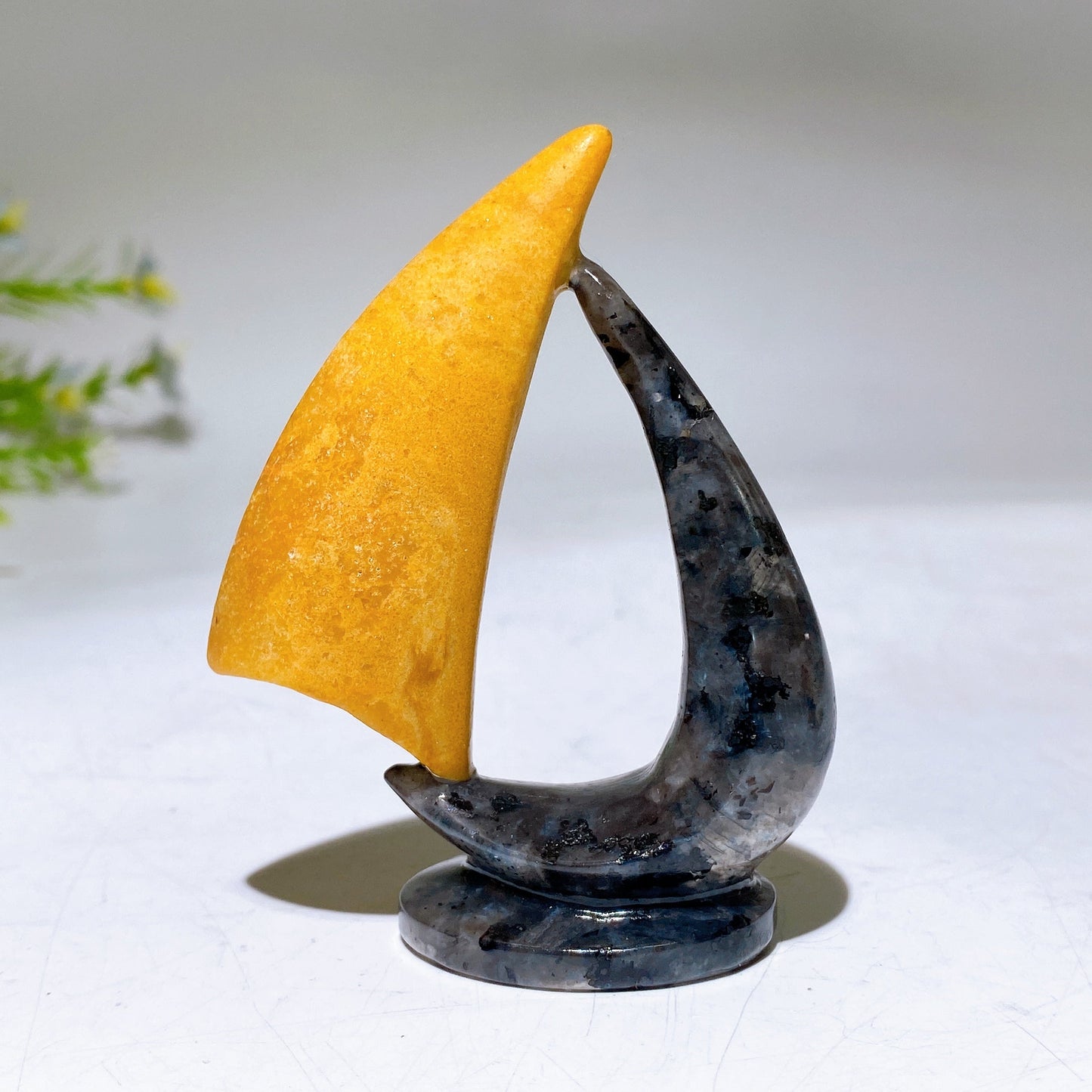 3.0" Crystal Sailboat Carving Crystal Healing Bulk Wholesale