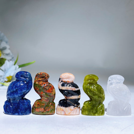 1.5" Crystal Flamingo Carving Crystal Healing Bulk Wholesale