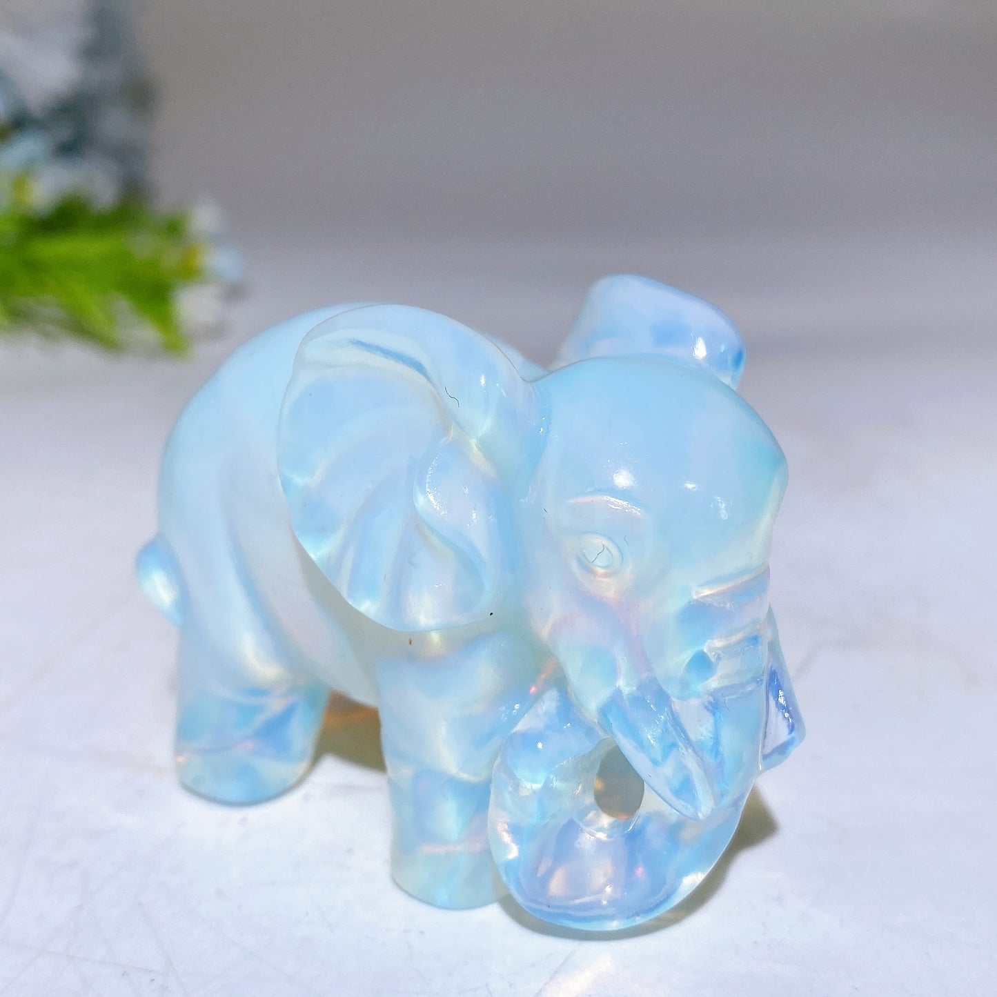 2.1" Crystal Elephant Carving Crystal Healing Bulk Wholesale