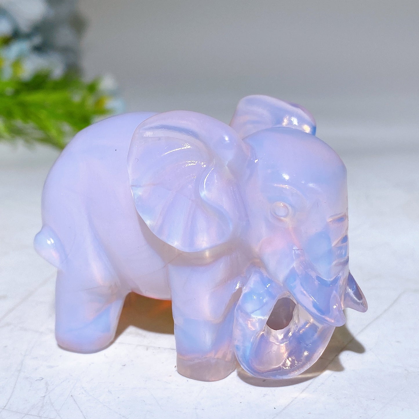 2.1" Crystal Elephant Carving Crystal Healing Bulk Wholesale