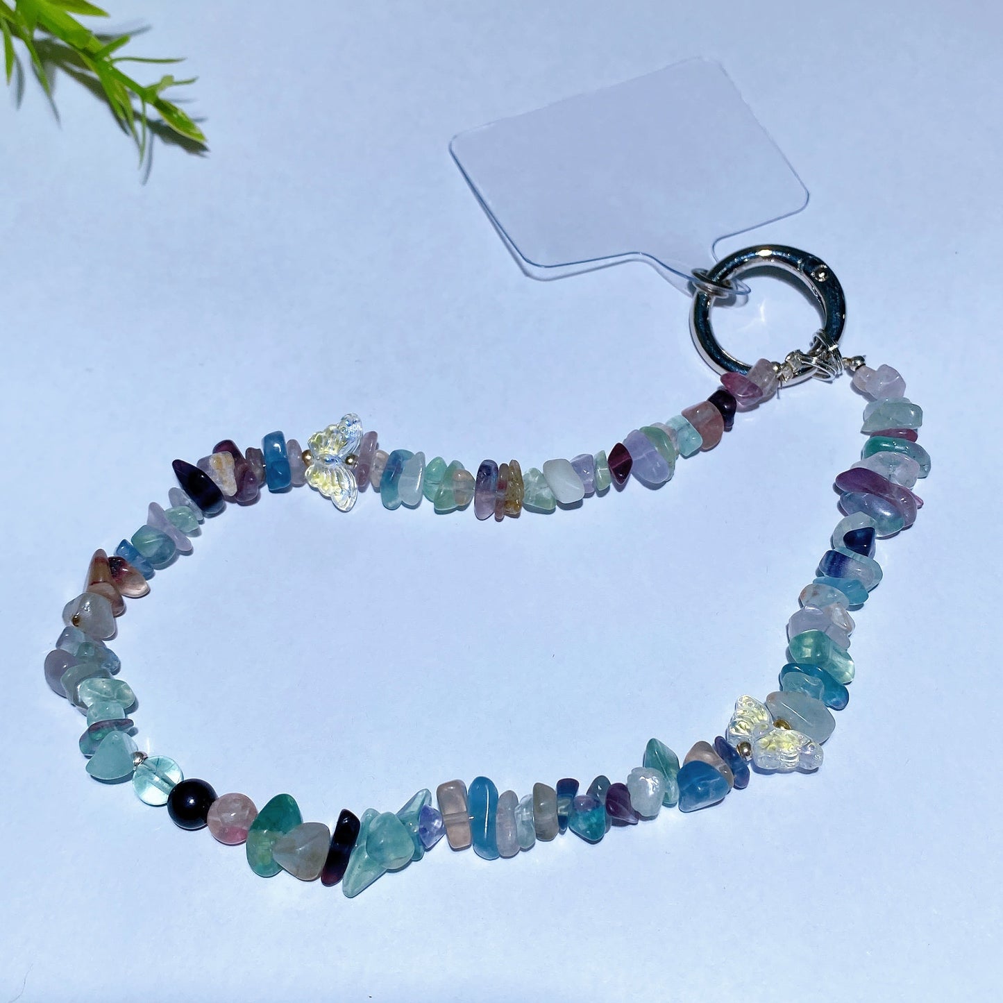 15cm Natural Gemstone Crystal Chips Phone Charm Crystal Healing Bulk Wholesale