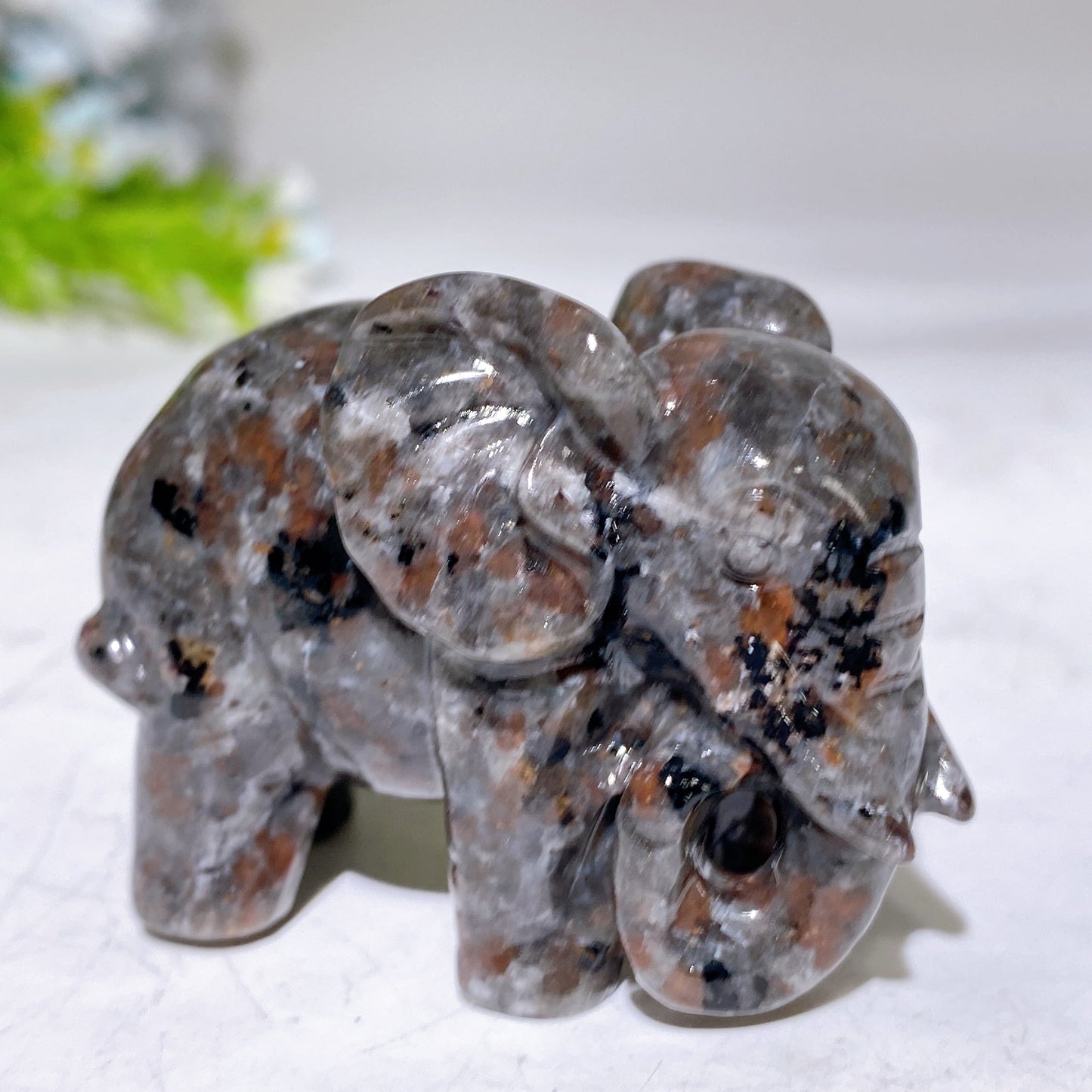 2.1" Crystal Elephant Carving Crystal Healing Bulk Wholesale