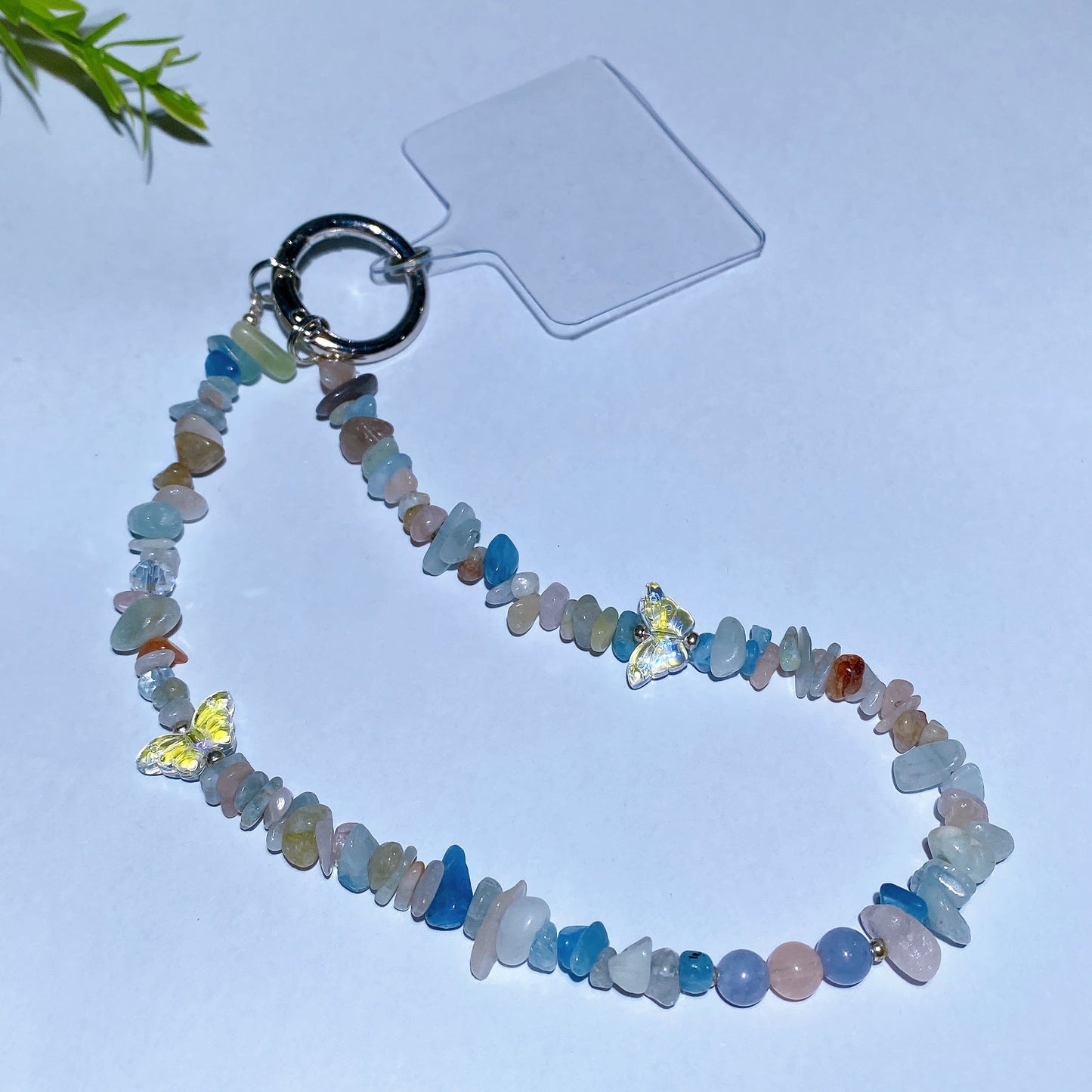 15cm Natural Gemstone Crystal Chips Phone Charm Crystal Healing Bulk Wholesale