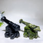 Black Obisidian Serpentine Cannon Carving Crystal Healing Bulk Wholesale