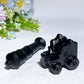 Black Obisidian Serpentine Cannon Carving Crystal Healing Bulk Wholesale