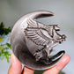 Silver Obsidian Unicorn Dragon Carving with Stand Crystal Healing Bulk Wholesale