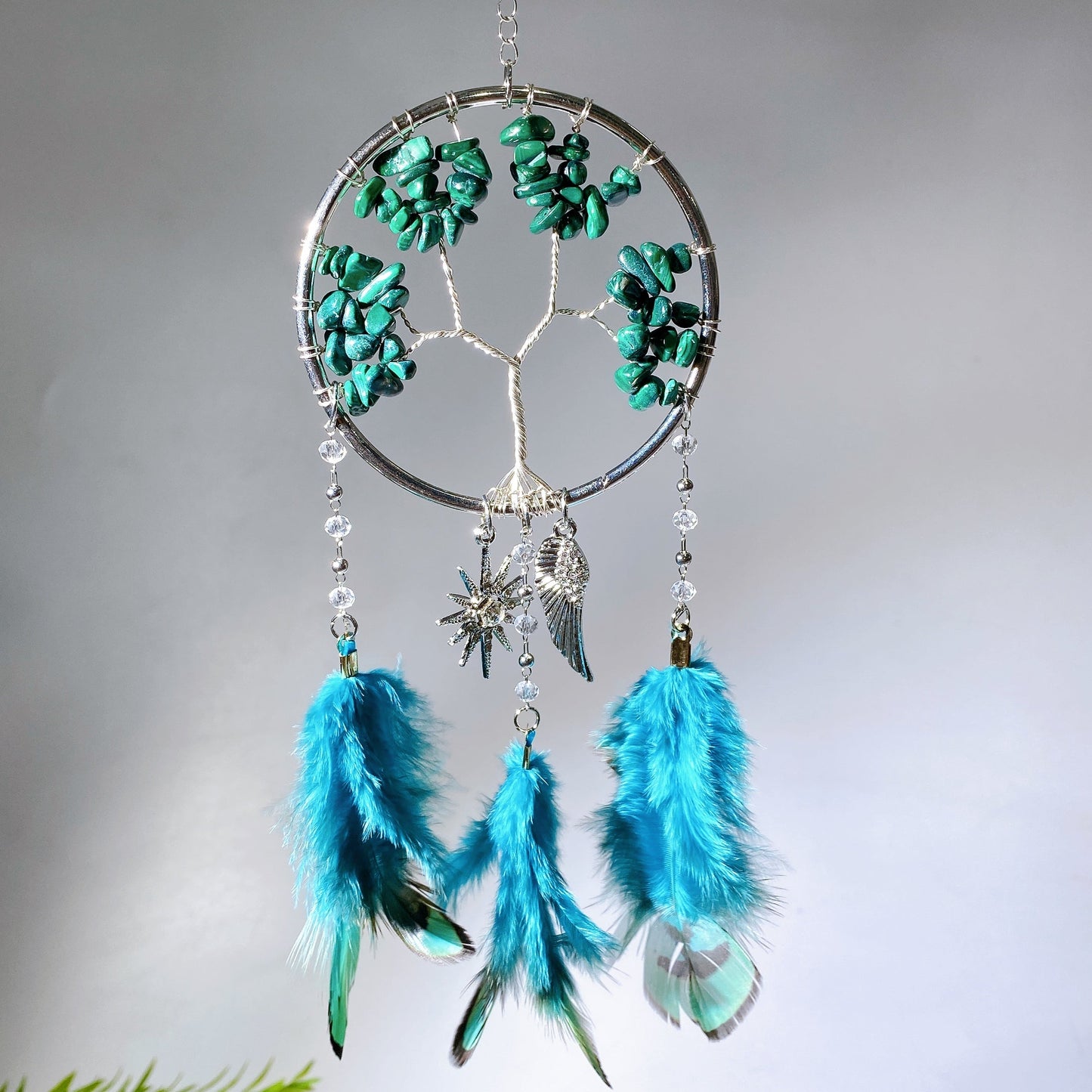 28cm Natural Crystal Dreamcatcher Crystal Healing Bulk Wholesale