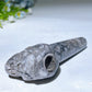 3.9" Crystal Skull Smoking Pipe Carving Crystal Healing Bulk Wholesale