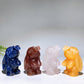 2.6" Crystal butterfly Hovering Over Rabbit Nose Carving Crystal Healing Bulk Wholesale