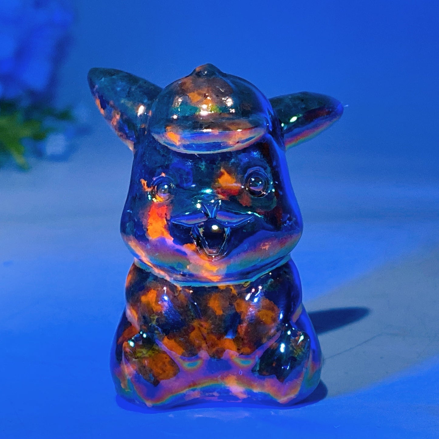 1.6"-2.4" Aura Yooperlite Pokemon Character Carving Crystal Healing Bulk Wholesale