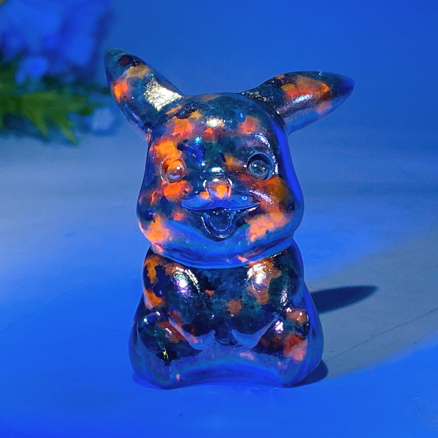 1.6"-2.4" Aura Yooperlite Pokemon Character Carving Crystal Healing Bulk Wholesale