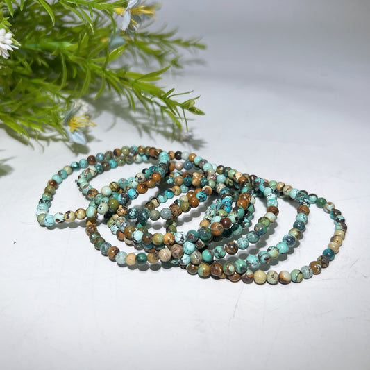 4mm Tourquoise Bracelets Crystal Healing Bulk Wholesale