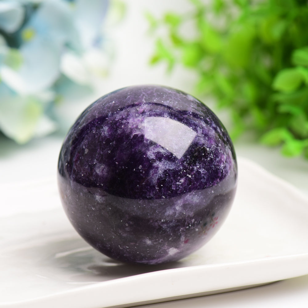 2.5"-4.0" Purple Lepidolite Crystal Sphere Bulk WholesaleBest Crystal Wholesalers